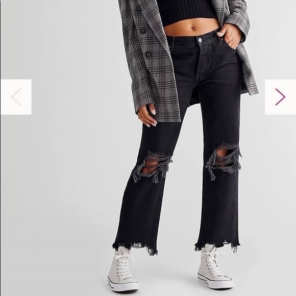 Free People Denim - Free People Washed Black Jeans NWT Size 27